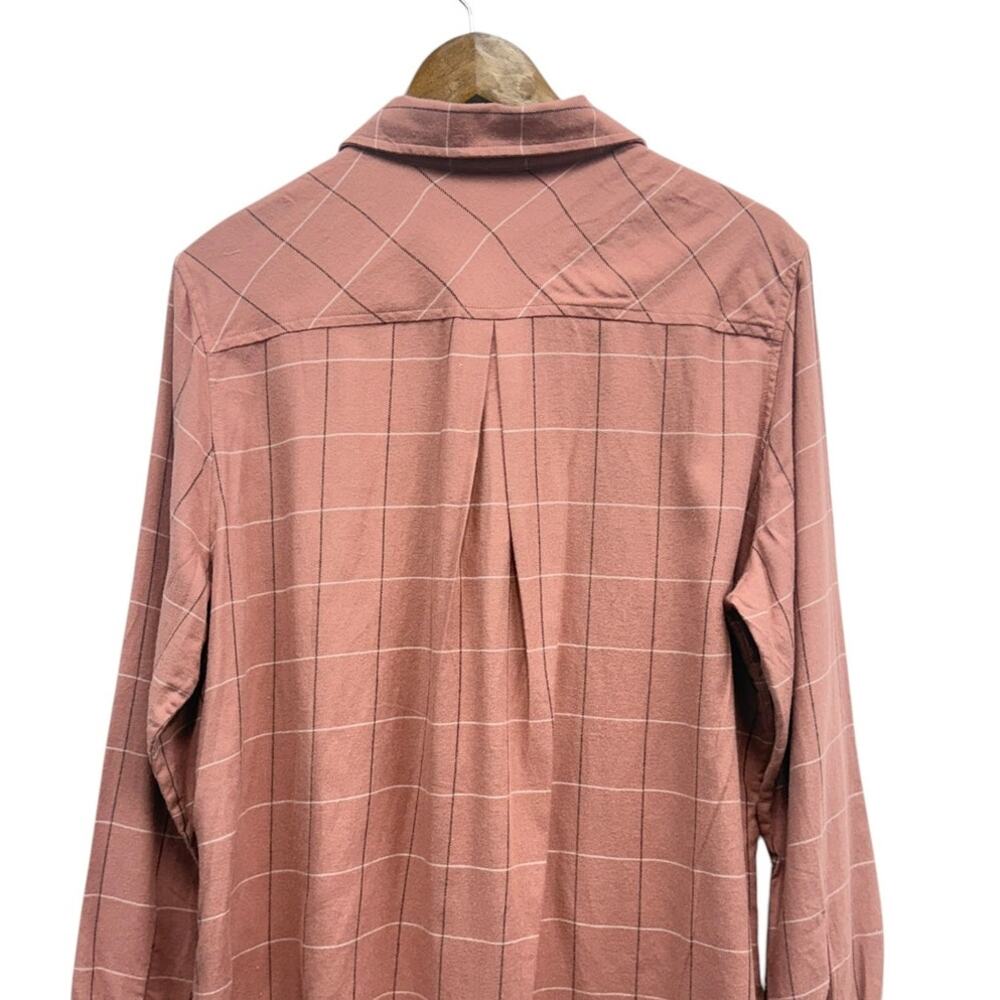 rag & bone Quinn Plaid Button Up Shirt in Pink Multi size Large NWT - Picture 6 of 6